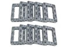 KBW Klemmbausteine Technik Rahmen 5x7 in hell grau 10Stück