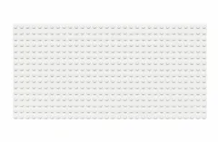 Wange Grundplatte weiß 16x32 Noppen, ca. 25,5x13cm