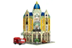 MouldKing Klemmbausteine Postamt mit Beleuchtungsset - 4030 Teile