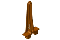 L-MA Precision Tuning Taumelscheibenführung aus Aluminium in orange für OMPHOBBY M2 und M2 EVO