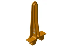 L-MA Precision Tuning Taumelscheibenführung aus Aluminium in gelb für OMPHOBBY M2 und M2 EVO