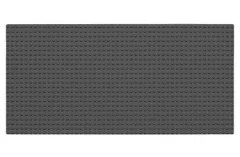 Wange Grundplatte dunkel grau 24x48 Noppen, ca. 38,5x19cm