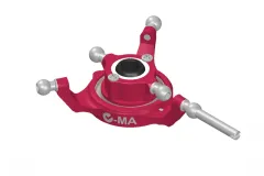 L-MA Precision Tuning Taumelscheibe aus Aluminium in pink für OMPHOBBY M1 Heli