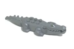 Klemmbausteine Tier Krokodil in grau