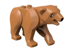 Klemmbausteine Tier Bär in braun