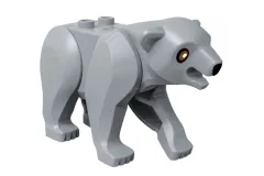 Klemmbausteine Tier Bär in grau