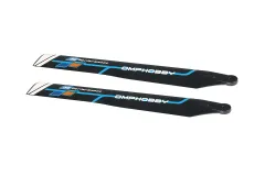 OMPHobby Ersatzteile Hauptrotorblätter 125mm Hart in Weiß für M1 EVO