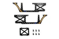 OMPHobby Ersatzteile Carbon Rahmenplatten Set in Weiß für M2 EVO und M2 EVO MK2