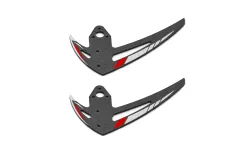 OMPHobby Ersatzteile Leitwerk Set 2Stück in Rot für M2 EVO und M2 EVO MK2