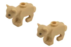 Klemmbausteine Tier Löwe klein / Minilöwe 2Stück