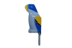 Klemmbausteine Tier Papagei in blau