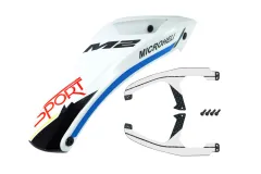 Microheli Airbrush Fiberglass King Cobra Haube in Weiß für OMPHobby M2 EVO