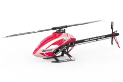 OMPHobby M4 Heli Kit in Rot / Baukasten mit Rotorblättern und Motor