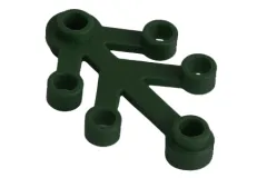 KBW Klemmbausteine Blattelement 4x3 in dunkelgrün 100Stück