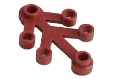 KBW Klemmbausteine Blattelement 4x3 in dunkel rot 100Stück