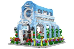 MouldKing Klemmbausteine Botanischer Garten blau - 1289 Teilen