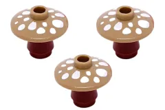 Klemmbausteine Pilz in braun 3Stück