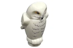 Klemmbausteine Tier Eule in weiß