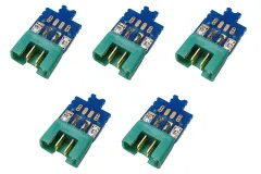 Lötplatine 6-Pin für Multiplex Hochstrom Stecker System 5Stück im SET mit Stecker (Kontakt = Stecker)