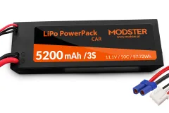 MODSTER LiPo Akku 3S 11,1V 5200mAh 50C (EC5) im Hardcase für MODSTER Xero Brushless Monster Truck 4WD 1:7