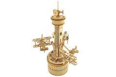 Lasercut Holzbausatz Funktionsmodell Airplane Control Tower - 255 Teile