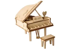 Lasercut Holzbausatz Standmodell Musikinstrument Grand Piano - 74 Teile