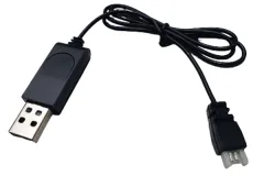 DF Models Ersatzteile USB-Ladekabel 1S LiPo für EasyFly Delta RC-Flugmodell RTF und DF-100 PRO FPV Helikopter mit FPV-Kamera und SkyWatcher 5in1 DIY Block-Drone RTF