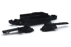 MODSTER Ersatzteile für RC Auto XGT Chassisplatte und Differentialabdeckung vorne/hinten