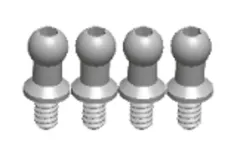 MODSTER Ersatzteile für RC Auto Mini Cito/Dasher Kugelköpfe 4,9x13,6 4Stück