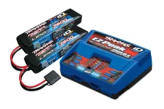 Traxxas Ladegerät SET mit EZ-Peak Dual Schnell-Lader 2x4A und 2x LiPo 7600mAh 2S 25C