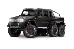 Traxxas TRX-6 Mercedes-Benz G63 AMG 6x6 schwarz 1/10 Crawler RTR Brushed, mit LED-Licht, ohne Akku und ohne Lader