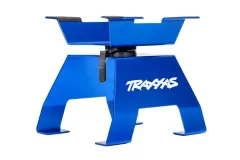 Traxxas X-Truck Montagestand aus Aluminium in blau speiziell für X-Maxx 8S und XRT VXL entwickelt