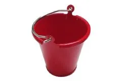 RC Crawler Scalezubehör 1/18 Metallkübel mit Griff in rot H36,5x37x33mm