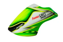 Microheli Fiberglas Haube im Green Mask Design für Blade Fusion 180 Smart