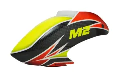 Microheli Carbonfaser Haube im Warrior Design für OMPHobby M2 EVO