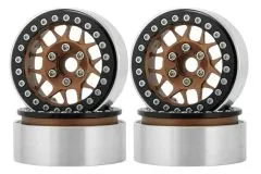 RC Crawler Scalezubehör 1/10 1,9Zoll Aluminiumfelgen in kupferfarbe 4Stück