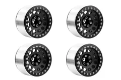 RC Crawler Scalezubehör 1/10 2,2 Zoll Aluminiumfelgen in schwarz 4Stück