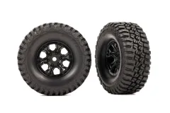 Traxxas Tuning BFGoodrich MT TA KM3 Reifen auf 1,0 Felgen in schwarz 2Stück für TRX-4M 1/18