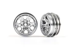 Traxxas Tuning Felgen 1,0 in satin-chrom 2Stück für TRX-4M 1/18
