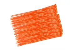 Kabelbinder mit sehr feinem Raster 200x2,7mm 100Stück in neon rotorange