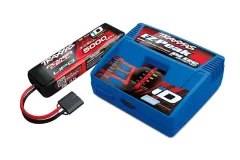 Traxxas Ladegerät SET mit EZ-Peak Plus Schnell-Lader 4A und LiPo Akku 5000mAh 3S 25C mit iD Stecker