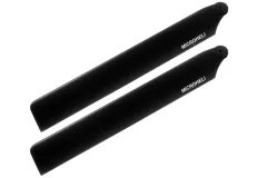 Microheli Hauptrotorblätter 126mm aus Nylon Carbon Faser für OMPHobby M1 und M1 EVO