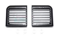 GPM Aluminium Scheinwerfer Schutzgitter horizontal schwarz für Traxxas TRX4 Defender