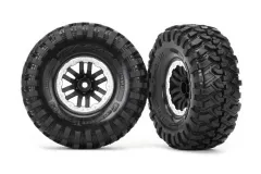 Traxxas Tuning Canyon Trail 4,6x1,9 Reifen auf TRX-4 Felgen in satin 2Stück für TRX-4 1/10