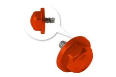 L-MA Precision Tuning Aluminium Propeller Adapter in rot für OMPHobby M1 EVO