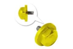 L-MA Precision Tuning Aluminium Propeller Adapter in gelb für OMPHobby M1 EVO