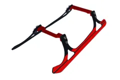 L-MA Precision Tuning Aluminium CFK Landegestell in rot für OMPhobby M2 EVO