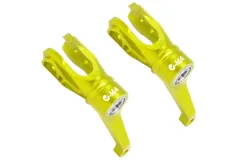 L-MA Precision Tuning Aluminium Hauptrotorblatthalter in gelb für OMPHobby M2 EVO