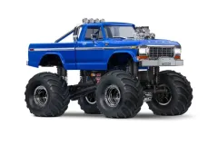 Traxxas TRX-4MT Ford F150 4x4 in blau 1/18 Monster-Truck RTR Brushed, mit Akku und USB Lader