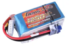 GensAce 1250mAh 22,2V 60C 6S1P Lipo Akku mit EC3 Buchse Alt